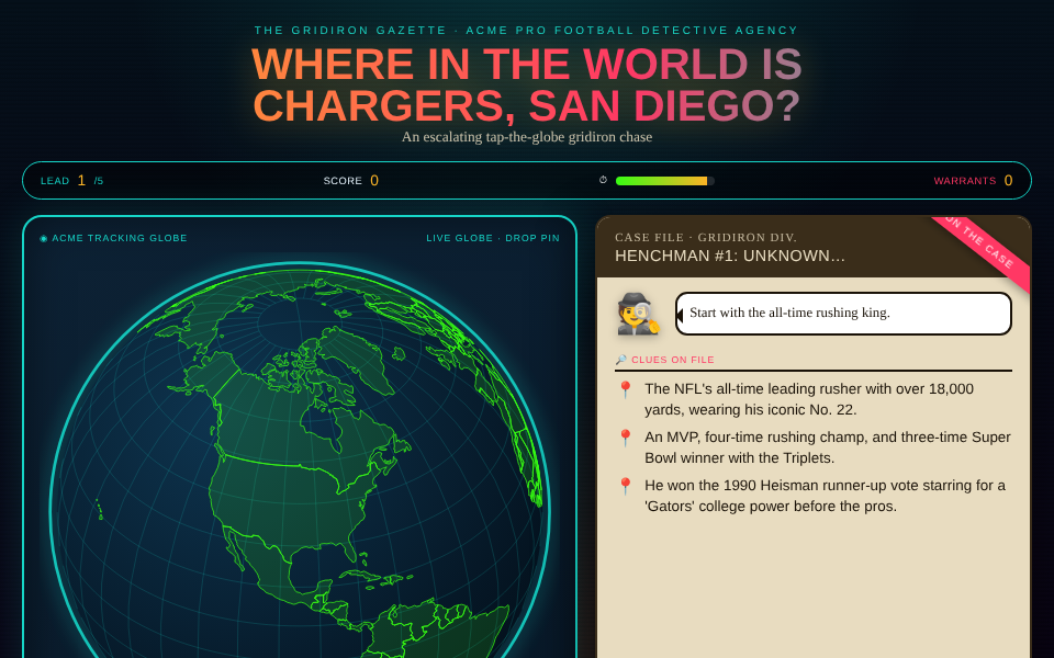 Where in the World is Chargers, San Diego?